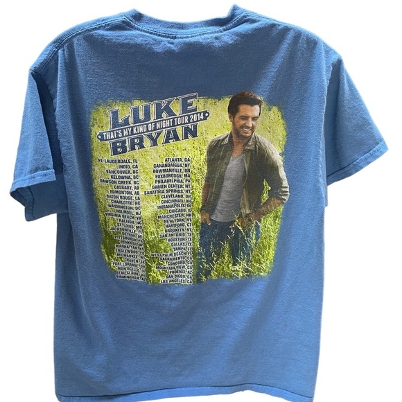 Luke Bryan that’s my kind of night 2014 tour band tee size medium unisex - Picture 3 of 4